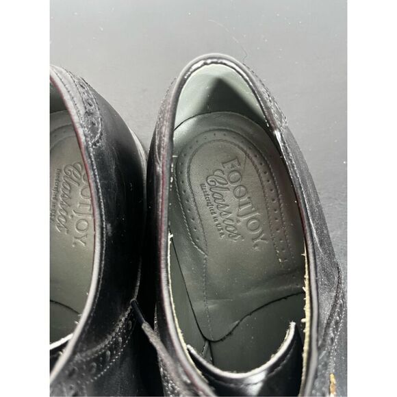 Vintage FootJoy 55715 Classics Vibram Gumlite Black Saddle Oxford Shoes - Picture 7 of 14